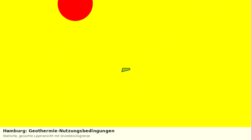 Statische Kartenansicht: Hamburg: Geothermie-Nutzungsbedingungen