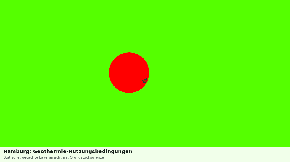 Statische Kartenansicht: Hamburg: Geothermie-Nutzungsbedingungen