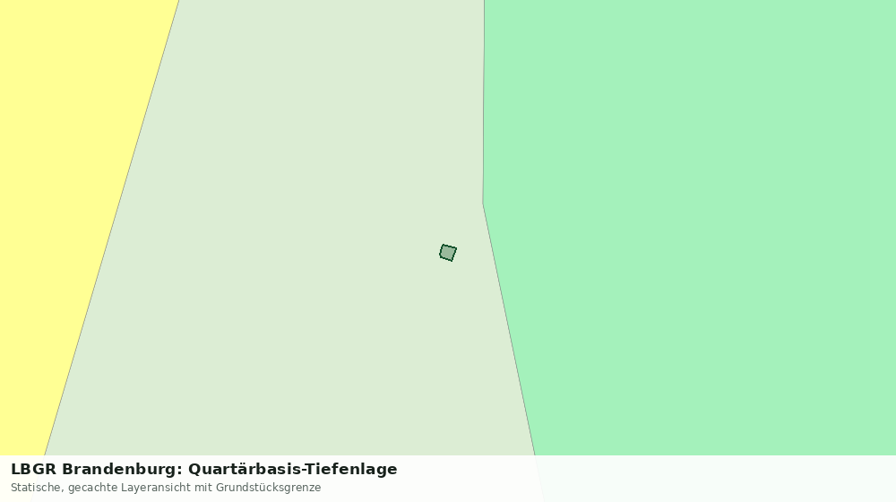 Statische Kartenansicht: LBGR Brandenburg: Quartärbasis-Tiefenlage