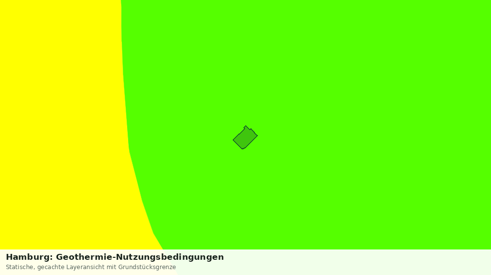 Statische Kartenansicht: Hamburg: Geothermie-Nutzungsbedingungen
