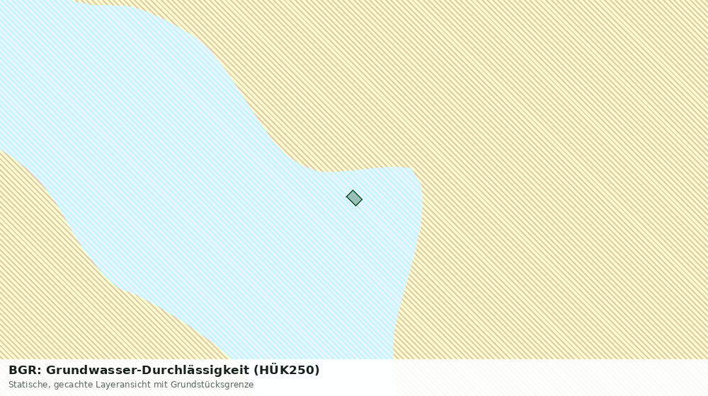 Statische Kartenansicht: BGR: Grundwasser-Durchlässigkeit (HÜK250)