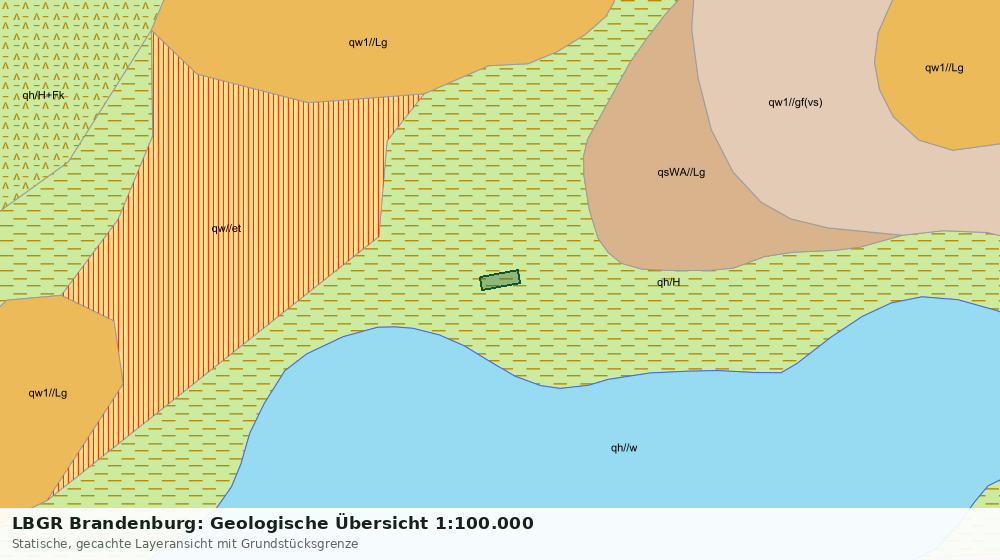 Statische Kartenansicht: LBGR Brandenburg: Geologische Übersicht 1:100.000