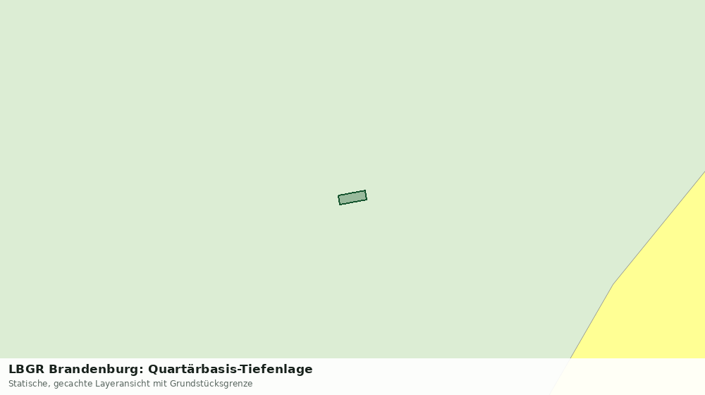 Statische Kartenansicht: LBGR Brandenburg: Quartärbasis-Tiefenlage