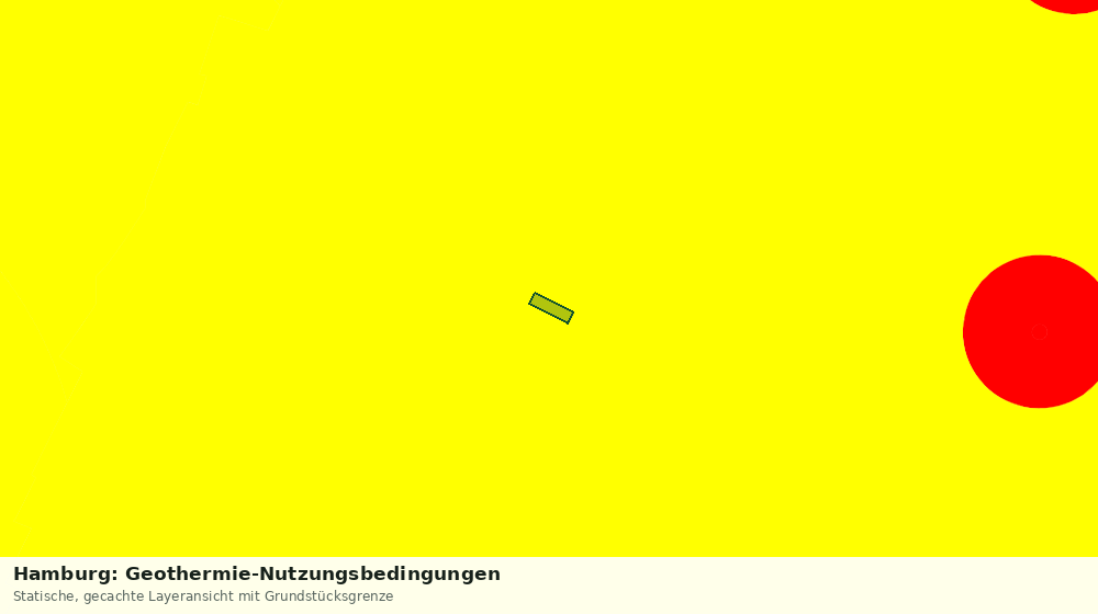 Statische Kartenansicht: Hamburg: Geothermie-Nutzungsbedingungen