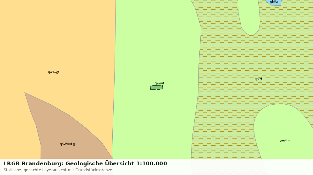 Statische Kartenansicht: LBGR Brandenburg: Geologische Übersicht 1:100.000