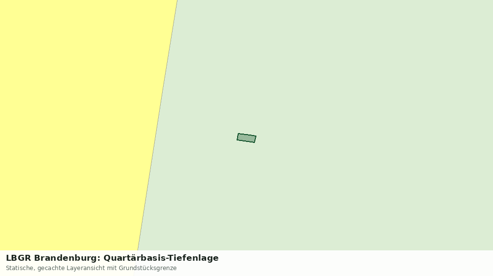 Statische Kartenansicht: LBGR Brandenburg: Quartärbasis-Tiefenlage