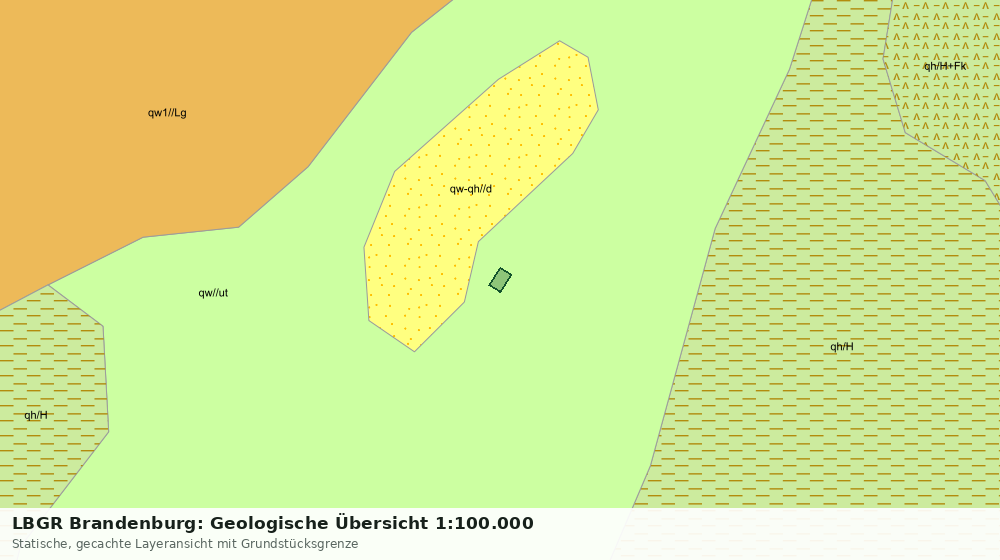 Statische Kartenansicht: LBGR Brandenburg: Geologische Übersicht 1:100.000