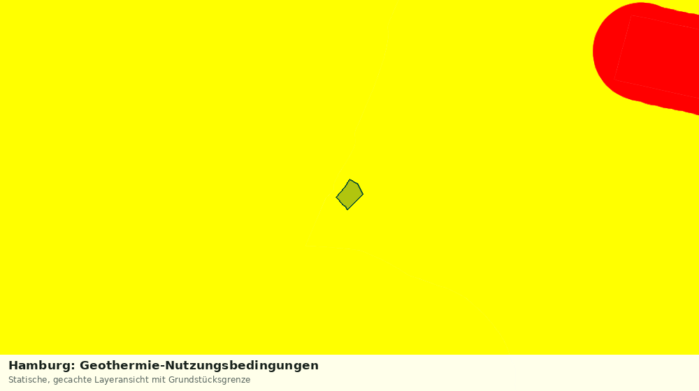 Statische Kartenansicht: Hamburg: Geothermie-Nutzungsbedingungen