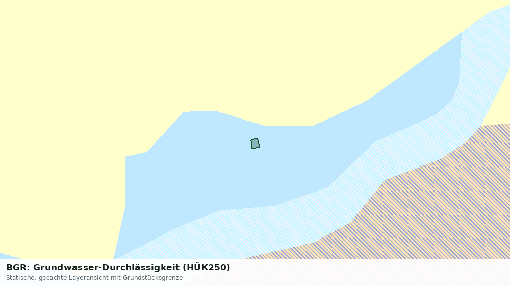Statische Kartenansicht: BGR: Grundwasser-Durchlässigkeit (HÜK250)