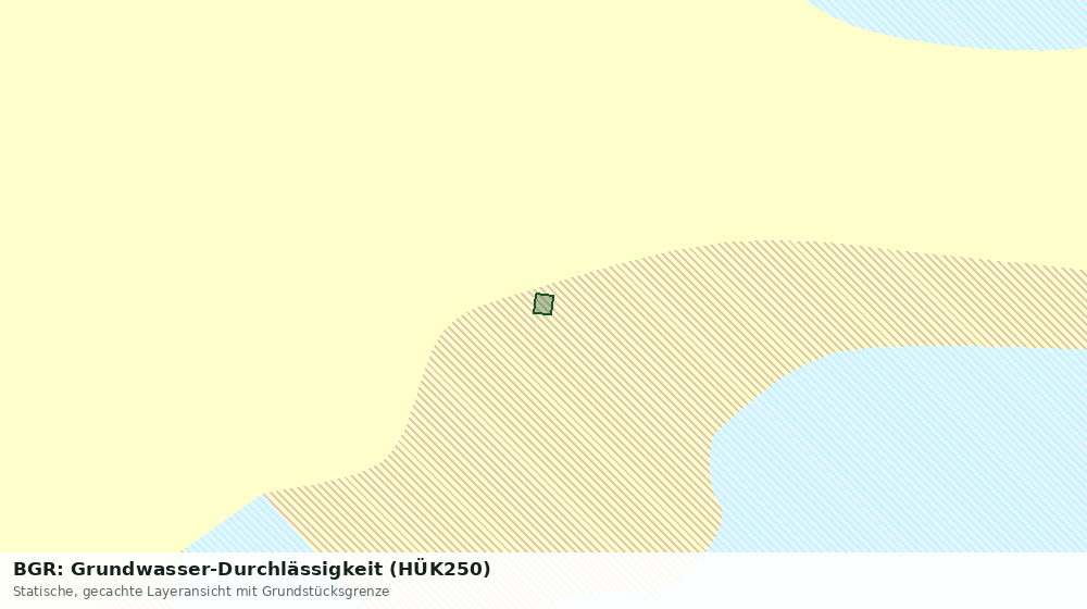 Statische Kartenansicht: BGR: Grundwasser-Durchlässigkeit (HÜK250)