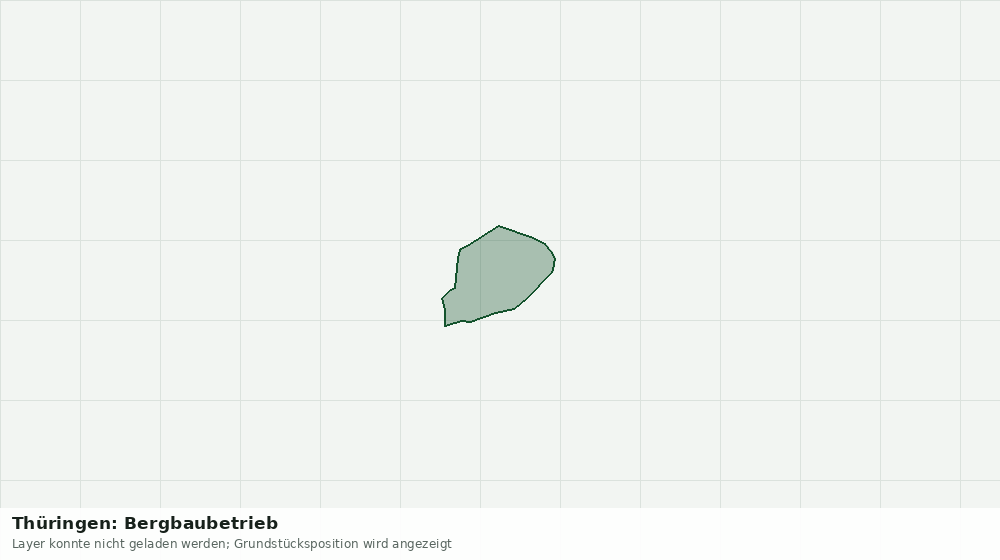 Statische Kartenansicht: Thüringen: Bergbaubetrieb