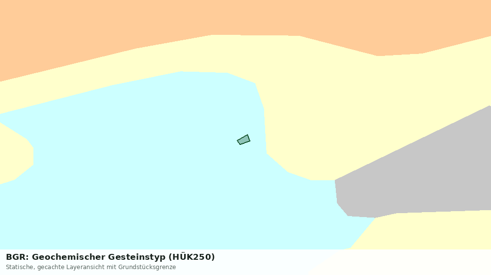 Statische Kartenansicht: BGR: Geochemischer Gesteinstyp (HÜK250)