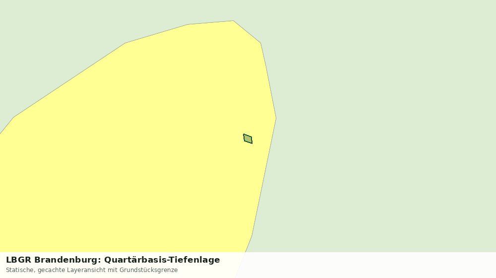 Statische Kartenansicht: LBGR Brandenburg: Quartärbasis-Tiefenlage