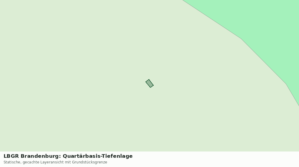 Statische Kartenansicht: LBGR Brandenburg: Quartärbasis-Tiefenlage