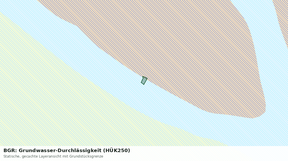 Statische Kartenansicht: BGR: Grundwasser-Durchlässigkeit (HÜK250)