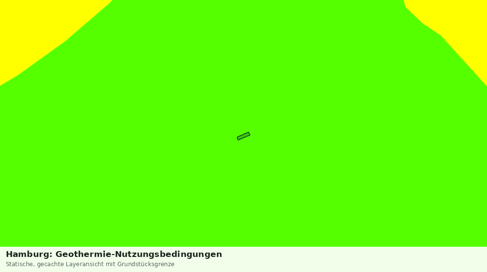 Statische Kartenansicht: Hamburg: Geothermie-Nutzungsbedingungen
