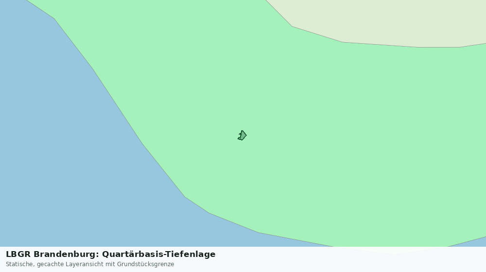 Statische Kartenansicht: LBGR Brandenburg: Quartärbasis-Tiefenlage