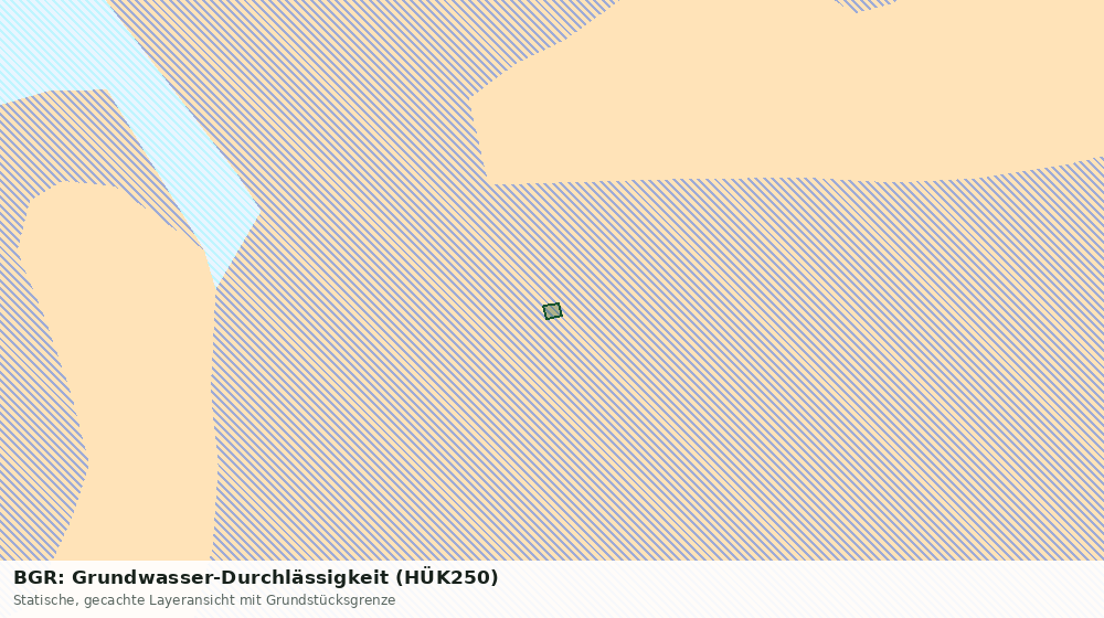 Statische Kartenansicht: BGR: Grundwasser-Durchlässigkeit (HÜK250)