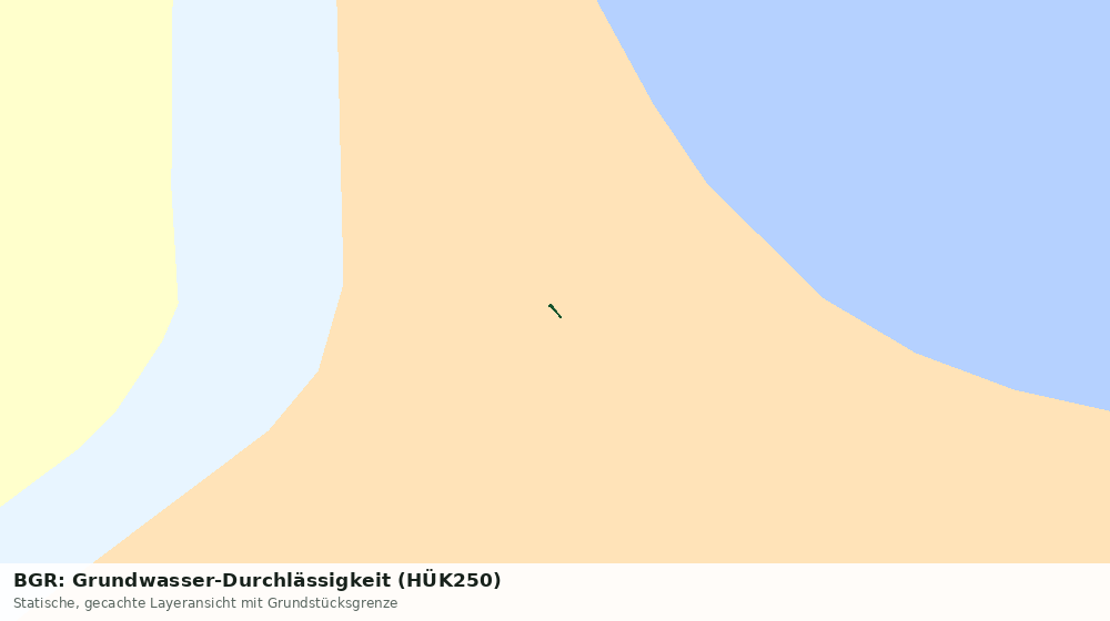 Statische Kartenansicht: BGR: Grundwasser-Durchlässigkeit (HÜK250)