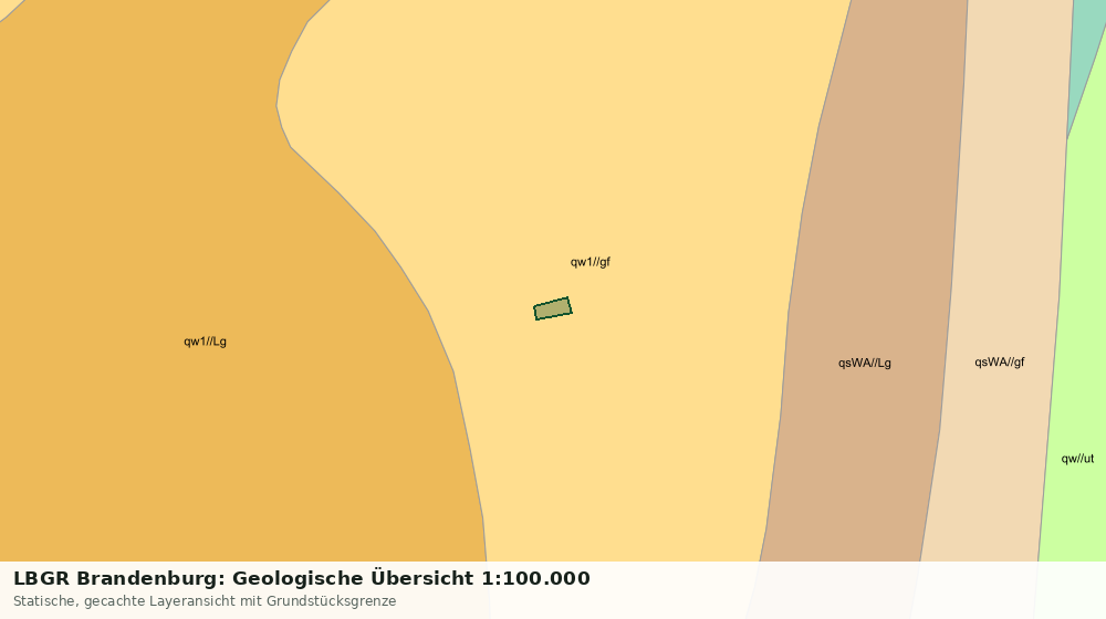 Statische Kartenansicht: LBGR Brandenburg: Geologische Übersicht 1:100.000