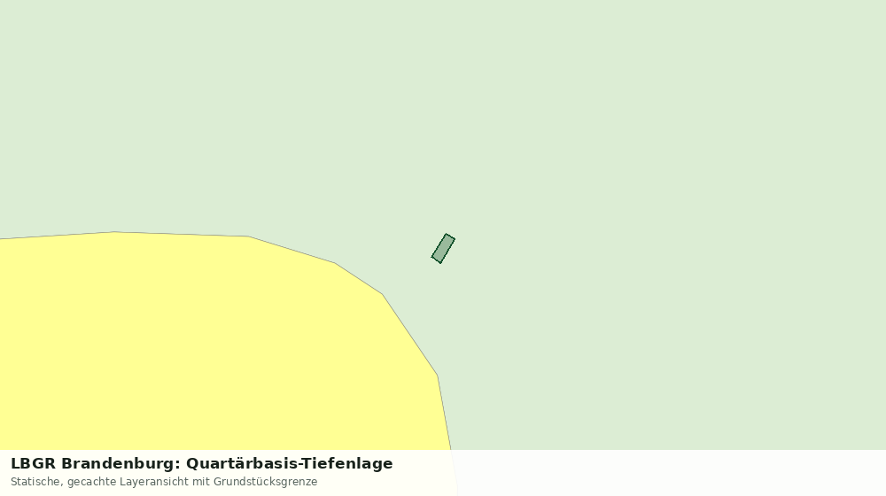Statische Kartenansicht: LBGR Brandenburg: Quartärbasis-Tiefenlage