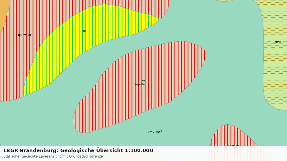 Statische Kartenansicht: LBGR Brandenburg: Geologische Übersicht 1:100.000
