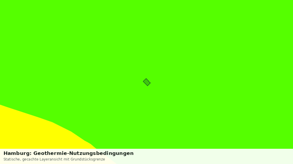 Statische Kartenansicht: Hamburg: Geothermie-Nutzungsbedingungen