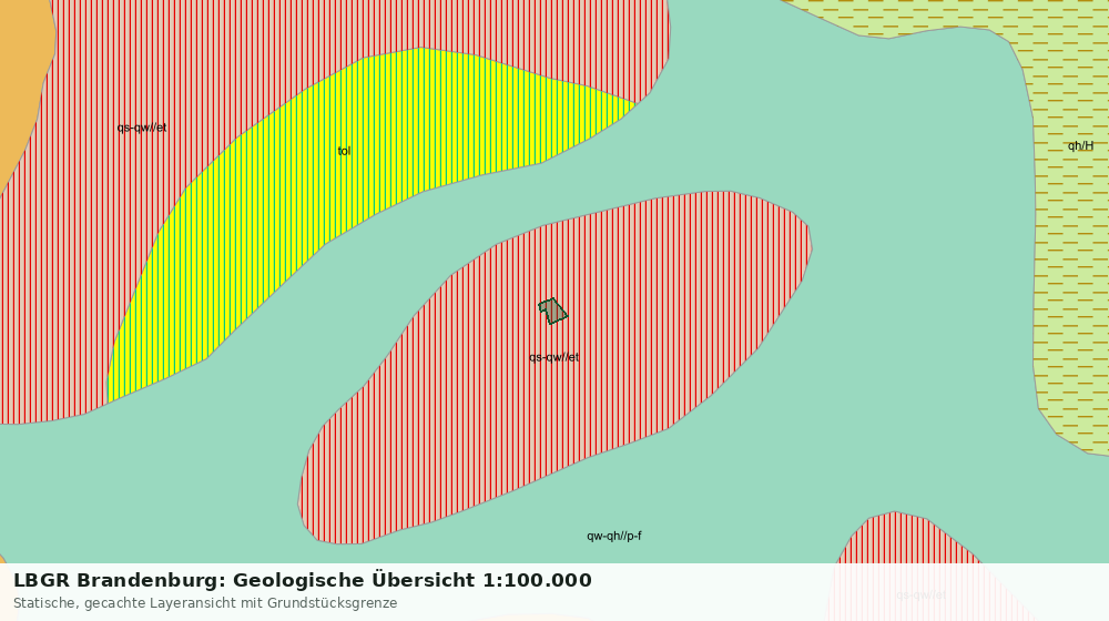 Statische Kartenansicht: LBGR Brandenburg: Geologische Übersicht 1:100.000