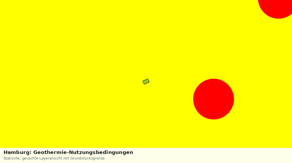 Statische Kartenansicht: Hamburg: Geothermie-Nutzungsbedingungen