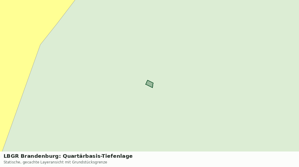 Statische Kartenansicht: LBGR Brandenburg: Quartärbasis-Tiefenlage