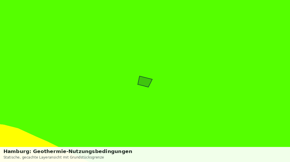 Statische Kartenansicht: Hamburg: Geothermie-Nutzungsbedingungen