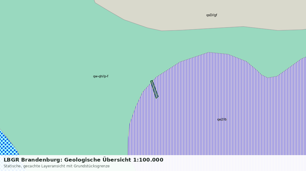Statische Kartenansicht: LBGR Brandenburg: Geologische Übersicht 1:100.000