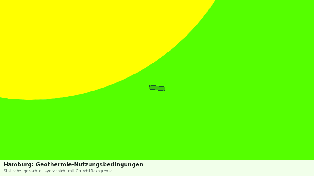 Statische Kartenansicht: Hamburg: Geothermie-Nutzungsbedingungen