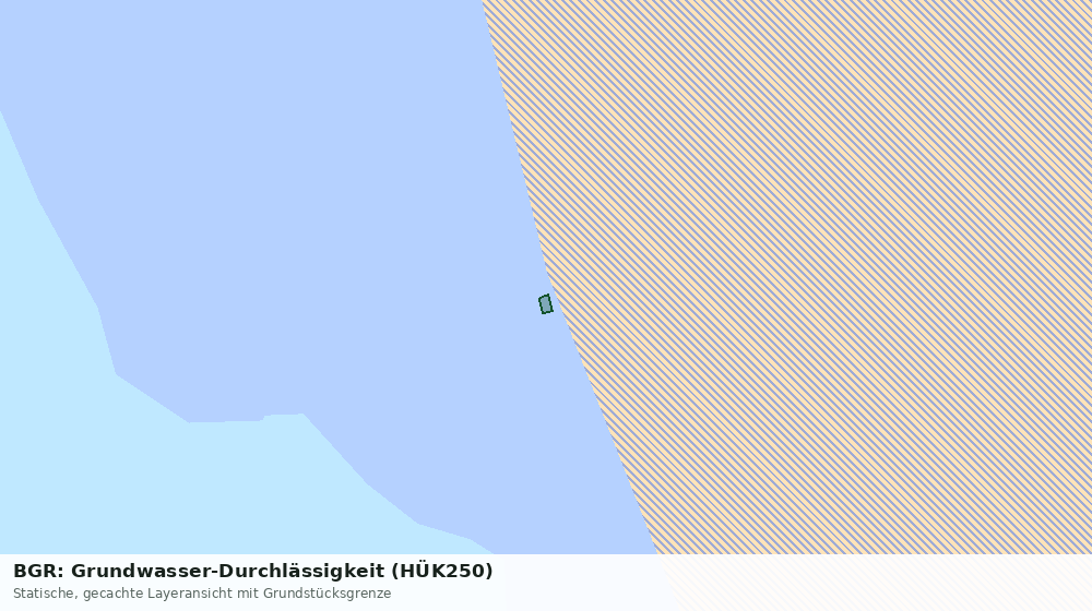 Statische Kartenansicht: BGR: Grundwasser-Durchlässigkeit (HÜK250)