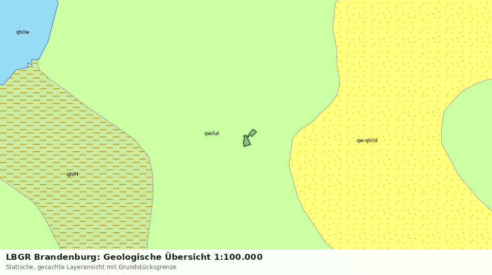 Statische Kartenansicht: LBGR Brandenburg: Geologische Übersicht 1:100.000