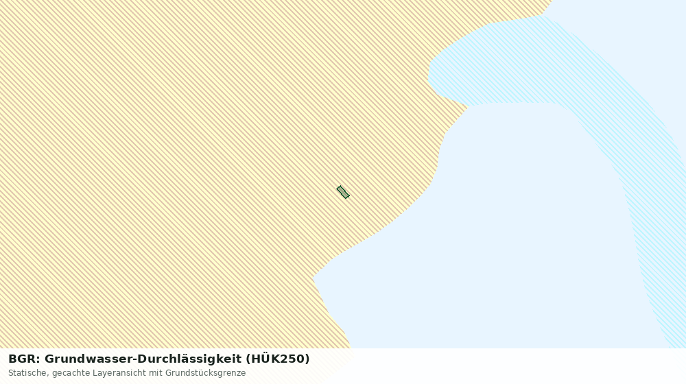 Statische Kartenansicht: BGR: Grundwasser-Durchlässigkeit (HÜK250)
