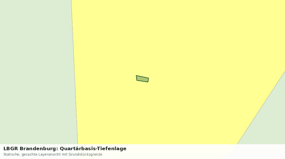 Statische Kartenansicht: LBGR Brandenburg: Quartärbasis-Tiefenlage