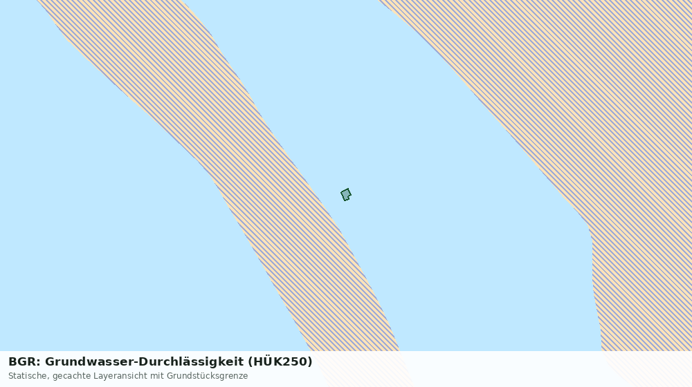 Statische Kartenansicht: BGR: Grundwasser-Durchlässigkeit (HÜK250)