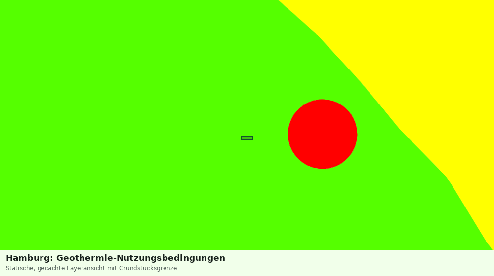 Statische Kartenansicht: Hamburg: Geothermie-Nutzungsbedingungen