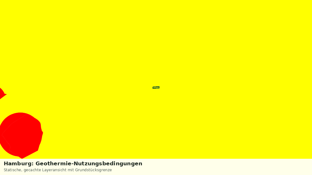Statische Kartenansicht: Hamburg: Geothermie-Nutzungsbedingungen