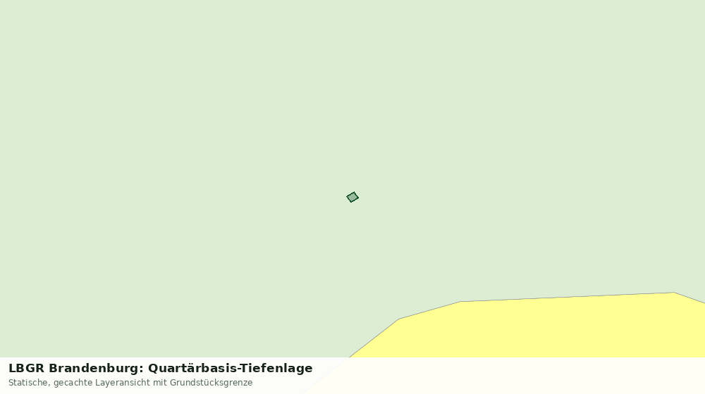 Statische Kartenansicht: LBGR Brandenburg: Quartärbasis-Tiefenlage