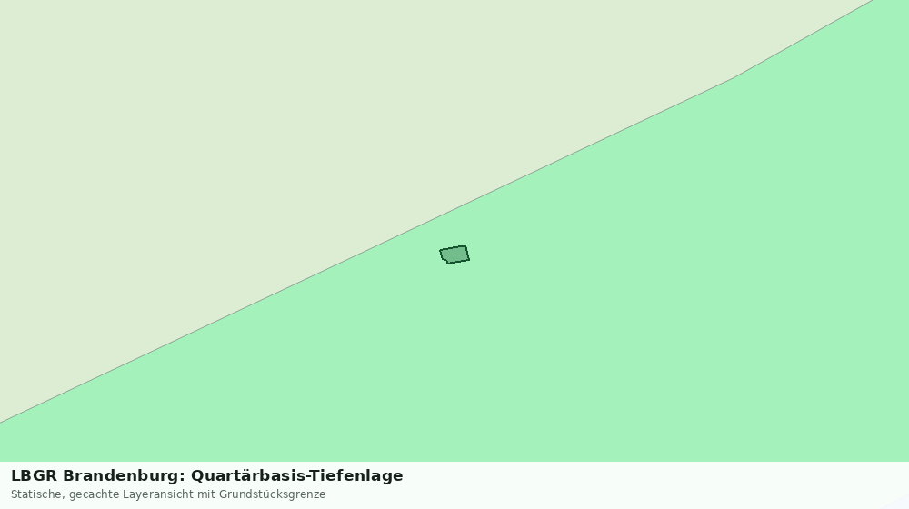 Statische Kartenansicht: LBGR Brandenburg: Quartärbasis-Tiefenlage