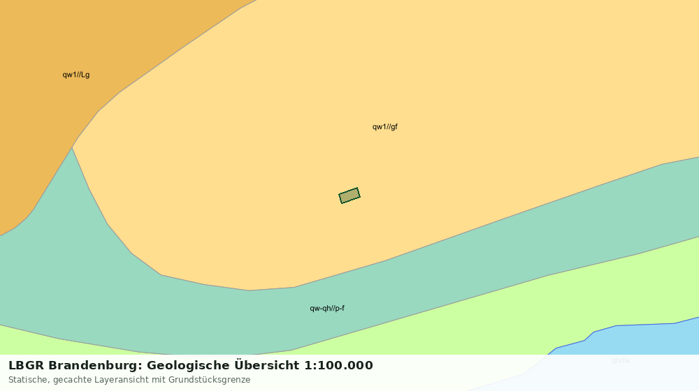 Statische Kartenansicht: LBGR Brandenburg: Geologische Übersicht 1:100.000