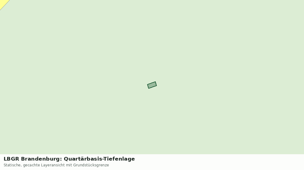 Statische Kartenansicht: LBGR Brandenburg: Quartärbasis-Tiefenlage