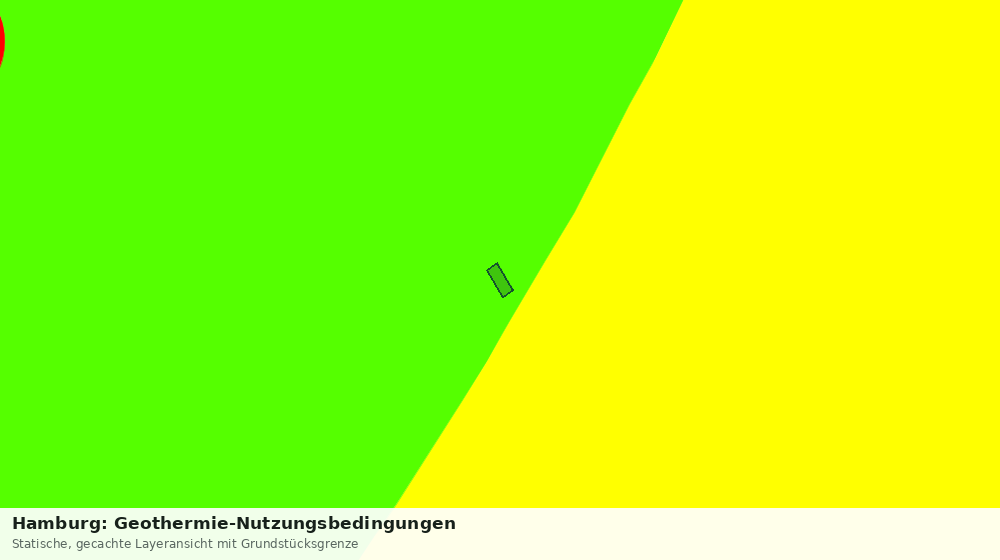 Statische Kartenansicht: Hamburg: Geothermie-Nutzungsbedingungen