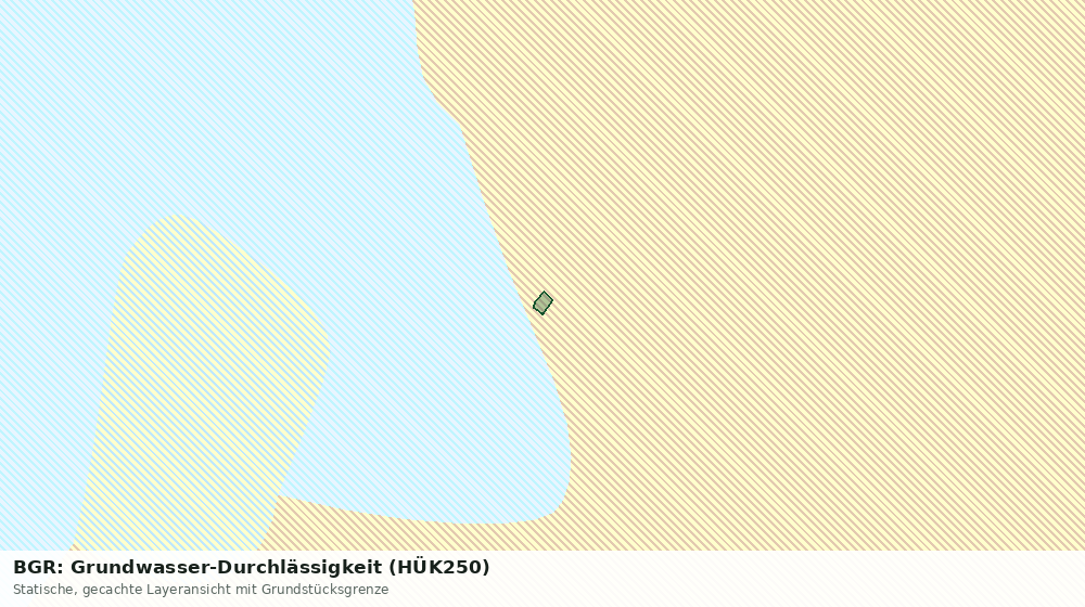 Statische Kartenansicht: BGR: Grundwasser-Durchlässigkeit (HÜK250)