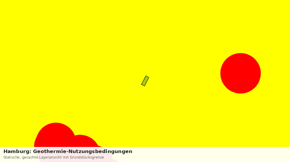 Statische Kartenansicht: Hamburg: Geothermie-Nutzungsbedingungen