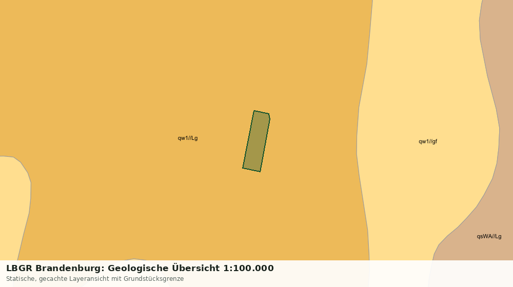 Statische Kartenansicht: LBGR Brandenburg: Geologische Übersicht 1:100.000