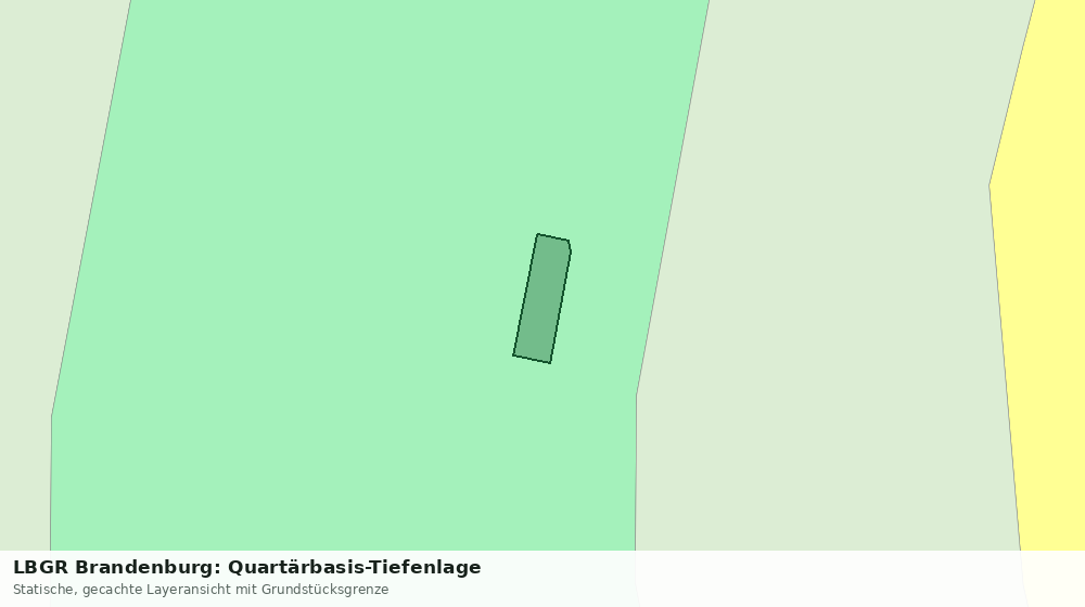 Statische Kartenansicht: LBGR Brandenburg: Quartärbasis-Tiefenlage