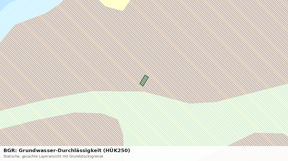 Statische Kartenansicht: BGR: Grundwasser-Durchlässigkeit (HÜK250)